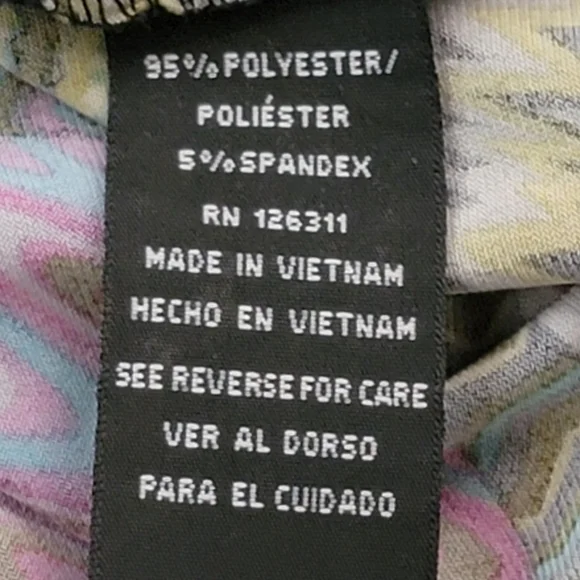 Ronni Nocole multicolor printed sleeveless scoop neck plus size dress size 14W - Picture 6 of 7